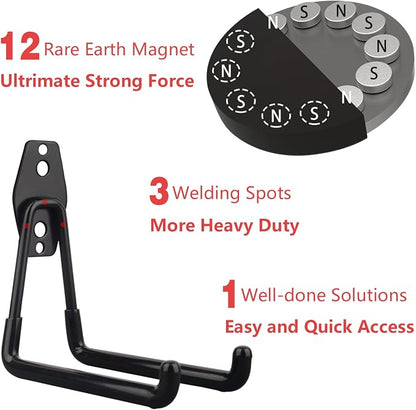 MUTUACTOR Large Magnetic Hooks, Power Drill Drivers, Tool Box, Chest or Metal - Image 2