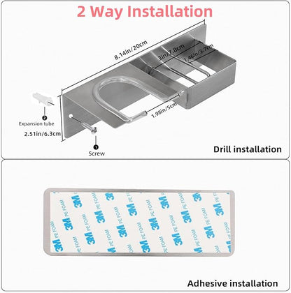 Hair Dryer Holder Wall Mounted, Hair Tool Organizer Wall Mount - Image 5