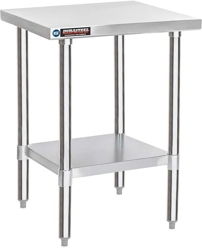 DuraSteel 30x18 Small Stainless Steel Table by DuraSteel