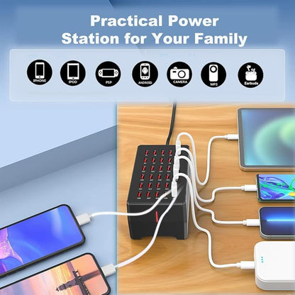150W 30-Port Multi-Device USB Charging Station - Image 6