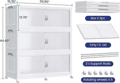 720QT Extra Large Stackable Storage Bins - Image 2