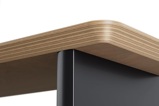 White Oak Dual‑Tier Ergonomic Desk Setup – Modern Wooden Monitor Stand & - Image 7