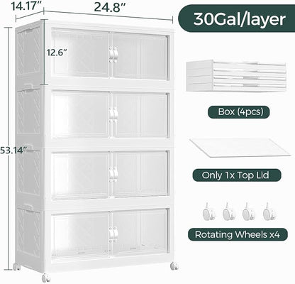 480QT Extra Large Stackable Storage Bins - Image 2