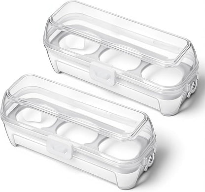 2 PCS Boiled Egg Container Boiled Egg Carrier Camping Eggs Carrier Container by Unknown