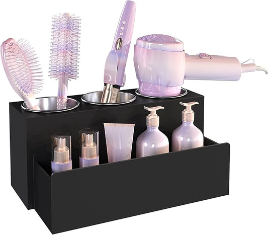 Hair Tool Organizer, Detachable Acrylic Hair Dryer Holder by PITBVO
