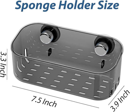 Sponge Holder with Strong Suction Cup, Dish Sponge Caddy Inside Sink Removable - Image 2