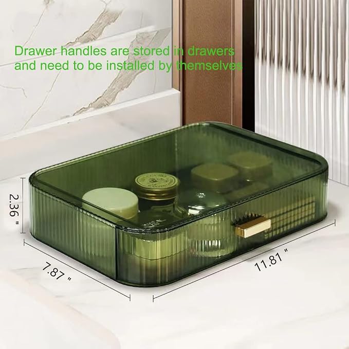 MIUOPUR Stackable Makeup Organizer Drawers, Bathroom Vanity Organizers and - Image 7