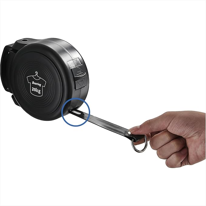 Retractable Clothesline Indoor Outdoor Clothesline by Unknown