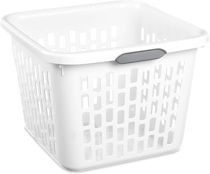 Sterilite Laundry Basket, Plastic Clothes Hamper, Large Square Bin - Image 7