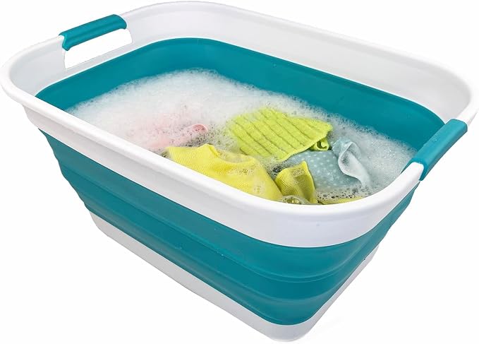 SAMMART 27L Collapsible Plastic Laundry Basket - Image 5