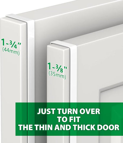 14" Over The Door Hooks, 4 Pack Widen Wreath Hangers Fit The 1-3/4" & 1-3/8" - Image 2