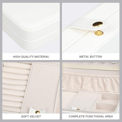 Small Jewelry Box, Travel Jewelry Case Portable Jewelry Boxes - Image 3