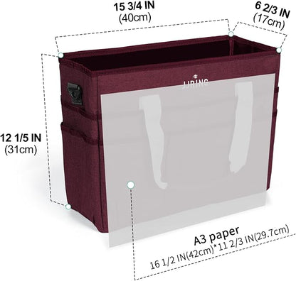 JJRING Craft Organizer Tote Bag, Large Art Storage Caddy - Image 2