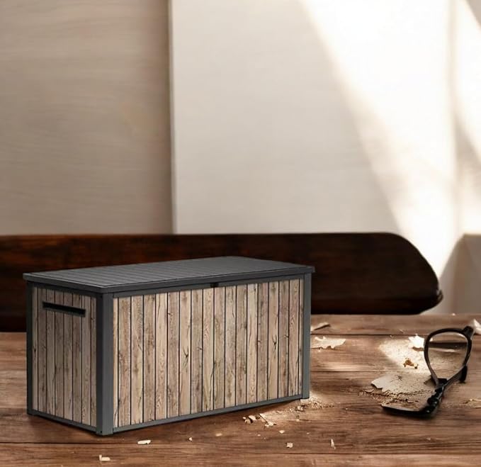 Outdoor Storage Box with Lockable Lid - Image 4