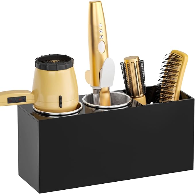 NIUBEE Hair Dryer Holder, Hair Tool Organizer Wall Mount, Blow Dryer Holder by NIUBEE