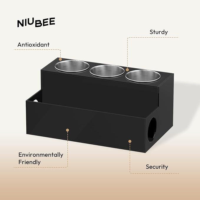 NIUBEE Hair Tool Organizer, Bathroom Countertop Blow Dryer Holder, Vanity Caddy - Image 3