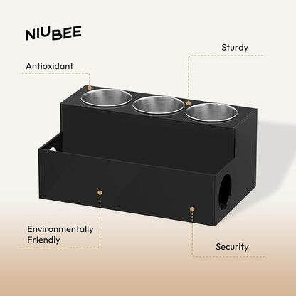 NIUBEE Hair Tool Organizer, Bathroom Countertop Blow Dryer Holder, Vanity Caddy - Image 3
