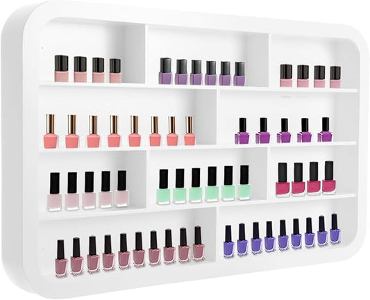 Wall Mounted Nail Polish Racks 4 Tier Hanging Nail Polish Storage Holder by Unknown