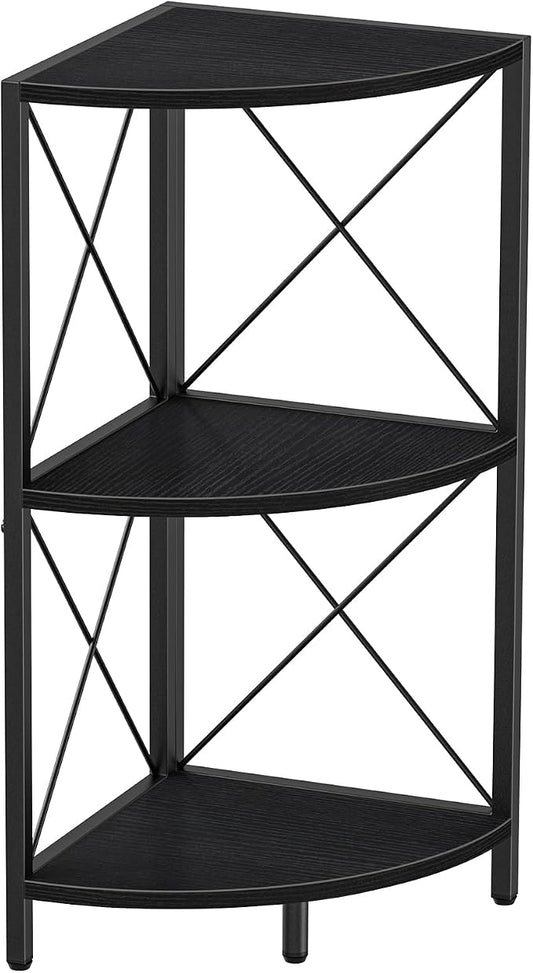 Snughome Corner Shelf with Metal Frame, 3 Tier Corner Storage Organizer by Snughome
