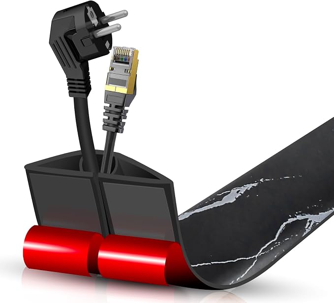 Floor Cord Cover Self Adhesive Cord Hider, 3.3FT Cable Management, Extension by DBHXXMB-HH