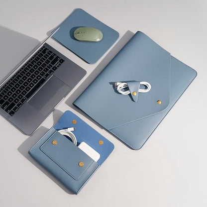 PU Leather Laptop Sleeve 13 Inch Compatible - Image 4