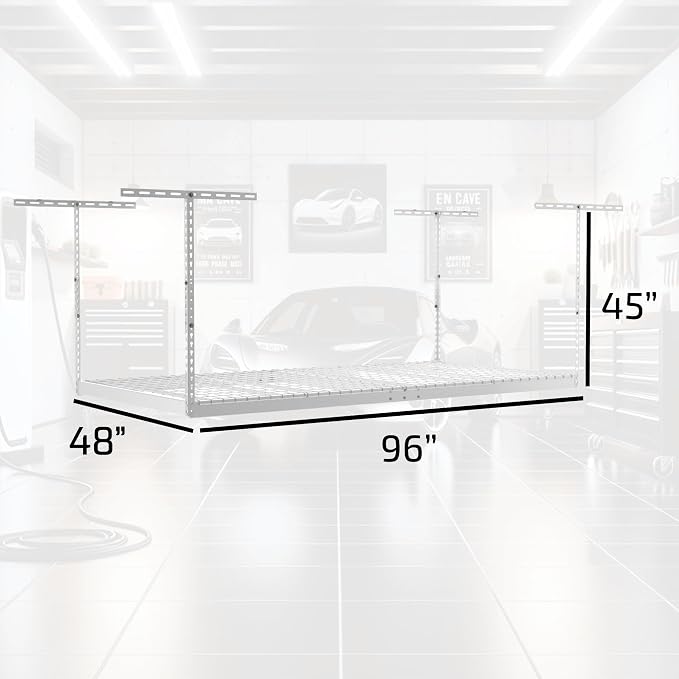 2-Pack 4 x 8 MonsterRax Overhead Garage Storage Rack, Ceiling Racks - Image 6