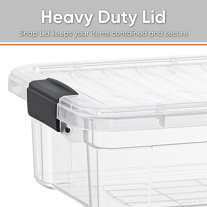 Superio 2.3 Qt Clear Plastic Storage Bin - Image 4