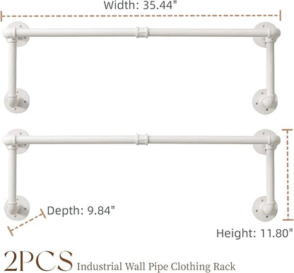 Clothes Racks, Industrial Pipe Clothing Racks - Image 4