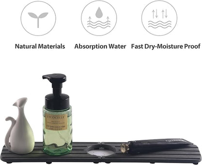 17inch x 4inch Kitchen Sink Faucet Mat, Water Absorbing Stone Faucet Splash - Image 4