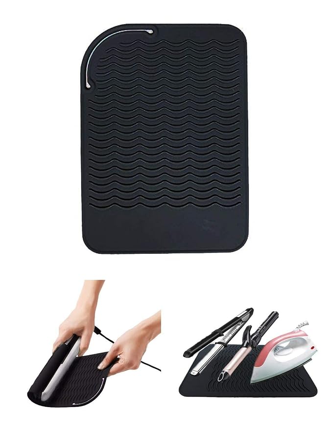Heat Resistant Mat for Curling Iron, Flat Irons and Hair Straightener Hair - Image 3