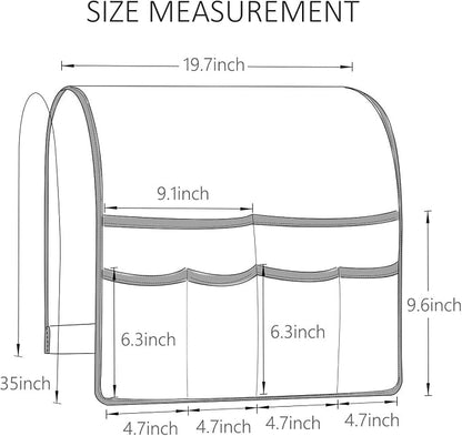 FLYILY Sofa Armrest Organizer Non-Slip Arm Chair Hanging Caddy Remote Control - Image 6