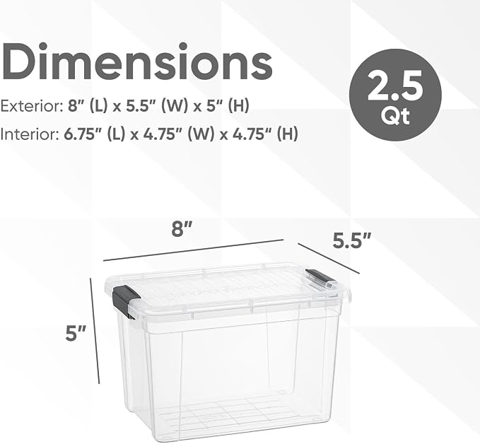 Superio Mini Deep Storage Organizer Bin - Image 2