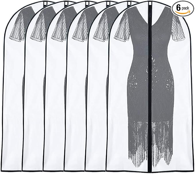 Garment Bags for Hanging Clothes 24'' x 48'' Suit Covers for Closet Garment Bag by UOUEHRA