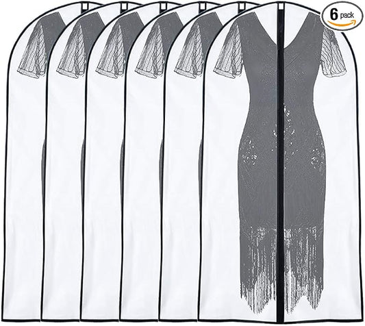 Garment Bags for Hanging Clothes 24'' x 48'' Suit Covers for Closet Garment Bag by UOUEHRA