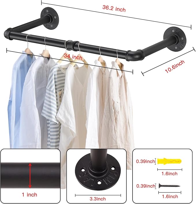 Wall Mounted Clothes Rack - Image 6