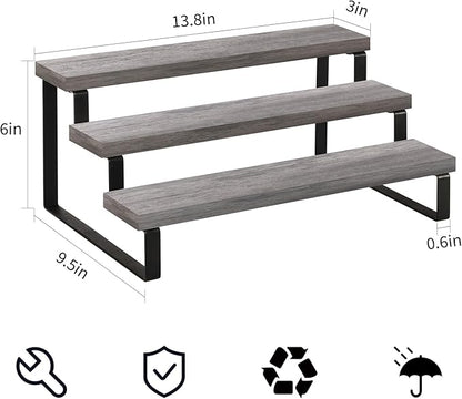 YINMIT Wooden Display Riser Stand, Tiered Perfume and Cologne Organizer Stand - Image 4