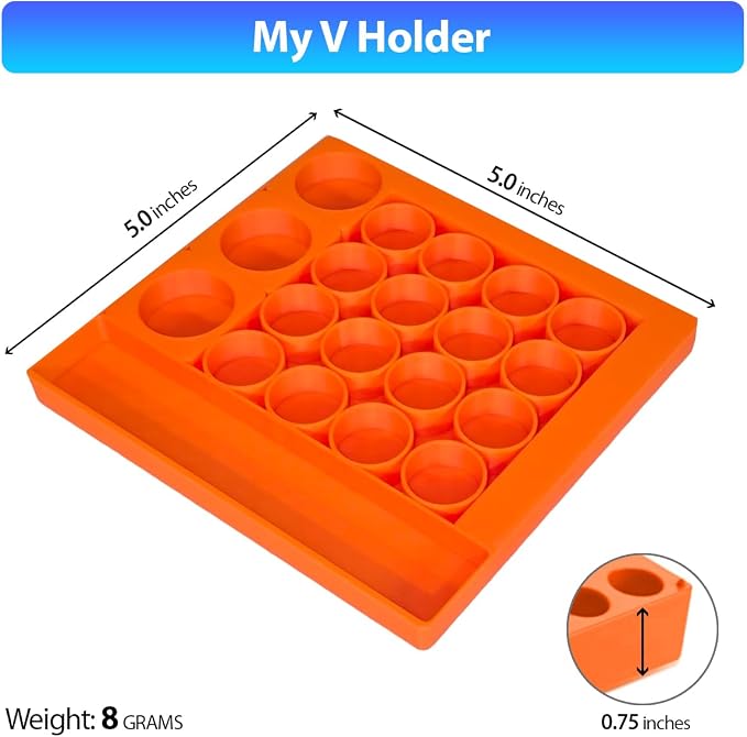 Vial Holder for Refrigerator Use | Home Vial Organizer Tray for Peptide– - Image 2