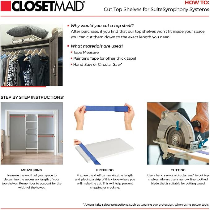 ClosetMaid SuiteSymphony Wood Closet Organizer Kit - Image 5