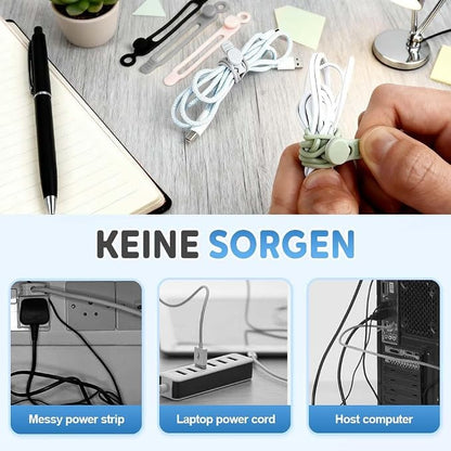 Data Cable Organizer, Reusable Cable Management Organizers - Image 6