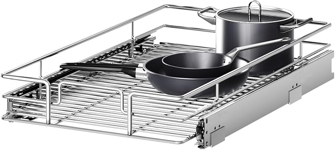 Pull Out Cabinet Organizer 14½" W x 21½" D, Heavy Duty Cabinet Pull Out Shelves by Unknown
