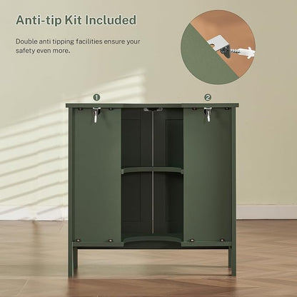 TEENFON Pedestal Sink Storage Cabinet, Under Sink Cabinet - Image 6