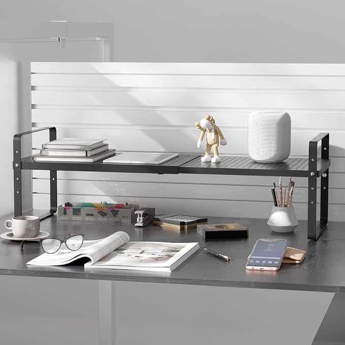 Expandable Kitchen Cabinet Shelf Organizer Rack Heavy Duty Metal Spice Rack - Image 4