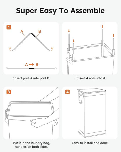 SOLEDI Slim Laundry Hamper - Image 7