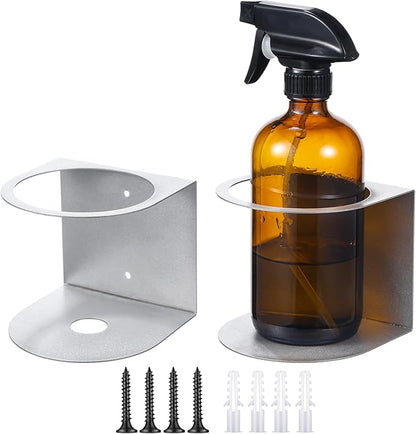 Gerrii 2 Pcs Spray Bottle Holder Wall Mount Bottle Organizer Spray Can Holder by Gerrii