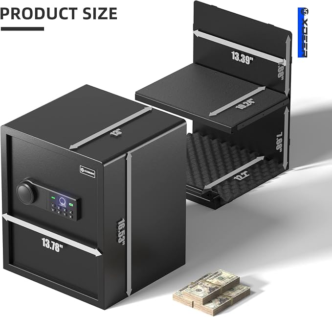XDeer Biometric Safe Box, Quick-Access Security Safe Box - Image 6