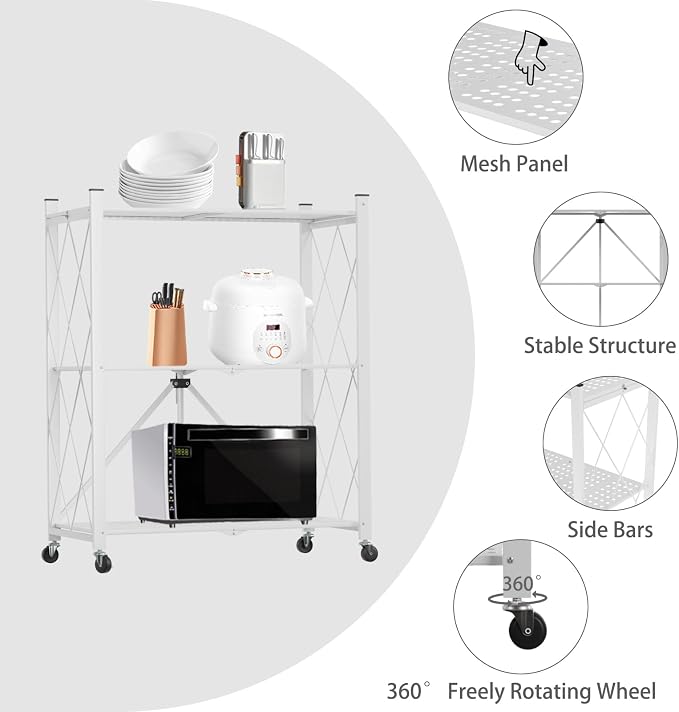 3 Tier Foldable Storage Shelf - Image 6