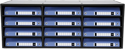 12 Compartments Literature Organizer, Desktop File Sorter Mail Center Paper by pijopang