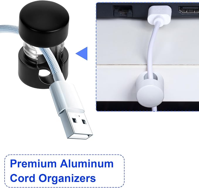 3 Sets Charger Holders for Cords, Adjustable Cable Anchor Holders, Adhesive - Image 4