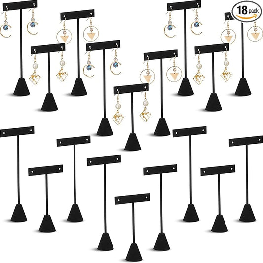 Marsui 18 Pcs Earring Display Set Earring T Bar Display Earring Holders by Marsui