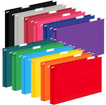 24 Pack Hanging File Folders, Letter Size by WEMEMORN